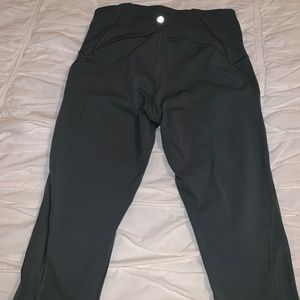 Lululemon Train Times Crop in Green Sage